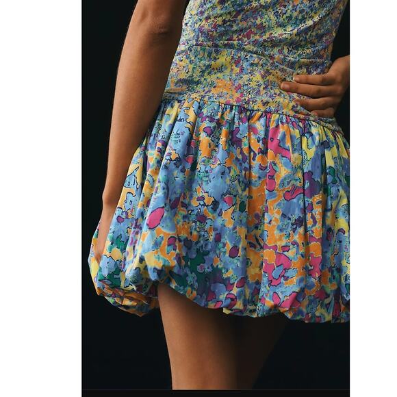 New Anthropologie Plenty by Tracy Reese V-Neck Bubble Dress $230 XSP Abstract - Picture 2 of 5